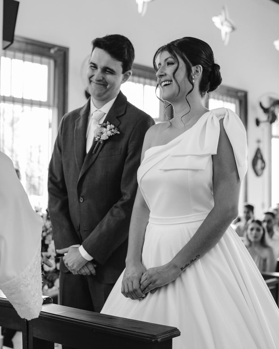Izadora e Netto no dia do casamento